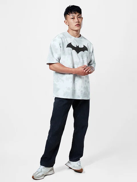 Batman: Bat Signal Tie Dye Oversized T-Shirts