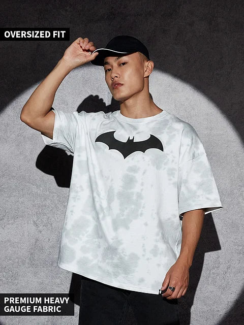 Batman: Bat Signal Tie Dye Oversized T-Shirts