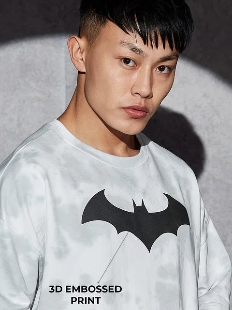 Batman: Bat Signal Tie Dye Oversized T-Shirts
