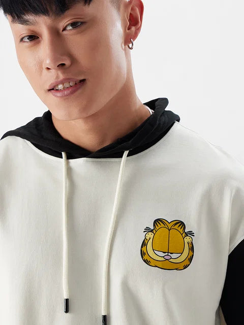 Garfield: Guarding Me? Hooded T-Shirts