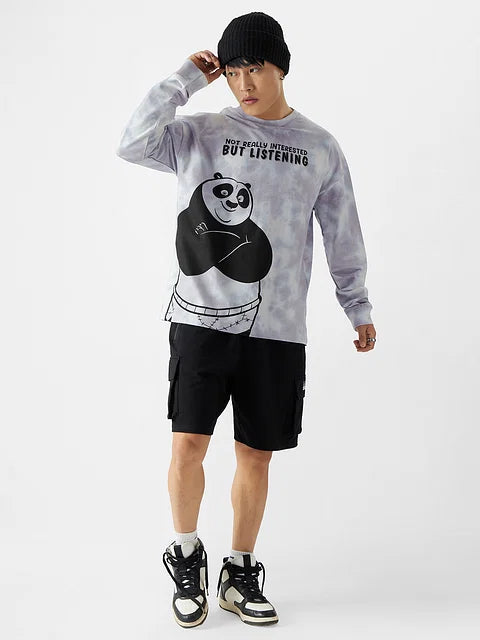 Kung Fu Panda: Not Interested Oversized Full Sleeve Summer Pullover