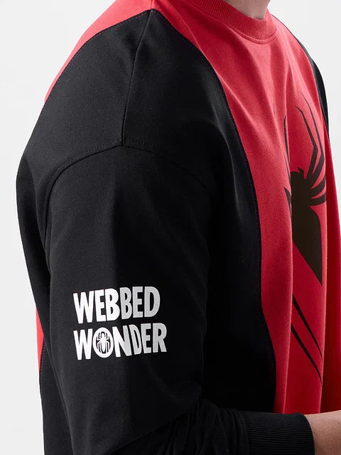Spider-Man: Radioactive Oversized Full Sleeve T-Shirts