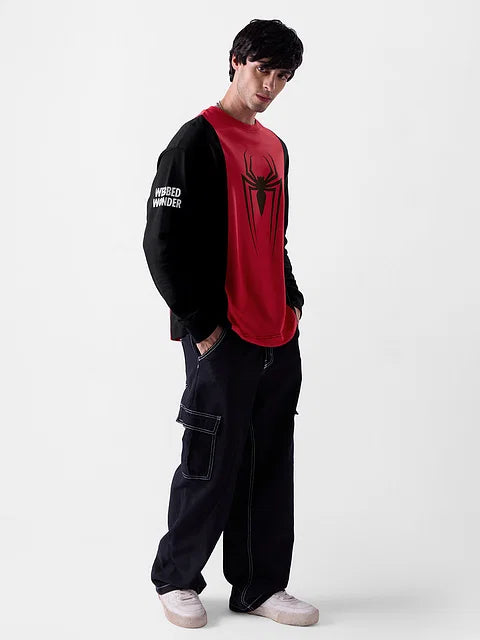 Spider-Man: Radioactive Oversized Full Sleeve T-Shirts