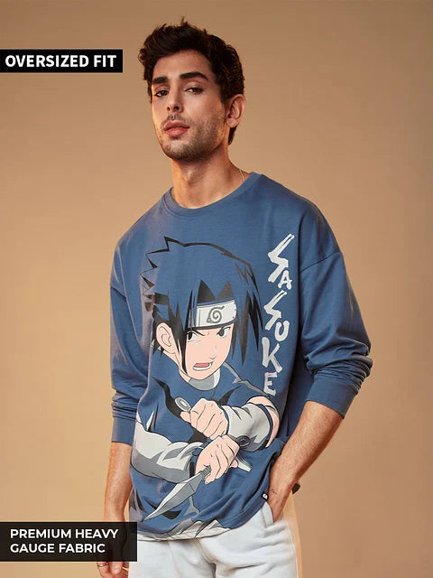 Naruto: Sasuke Oversized Full Sleeve Summer Pullover