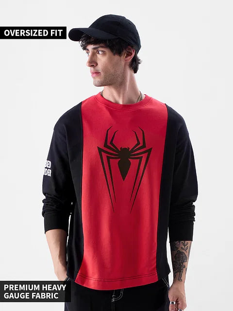 Spider-Man: Radioactive Oversized Full Sleeve T-Shirts