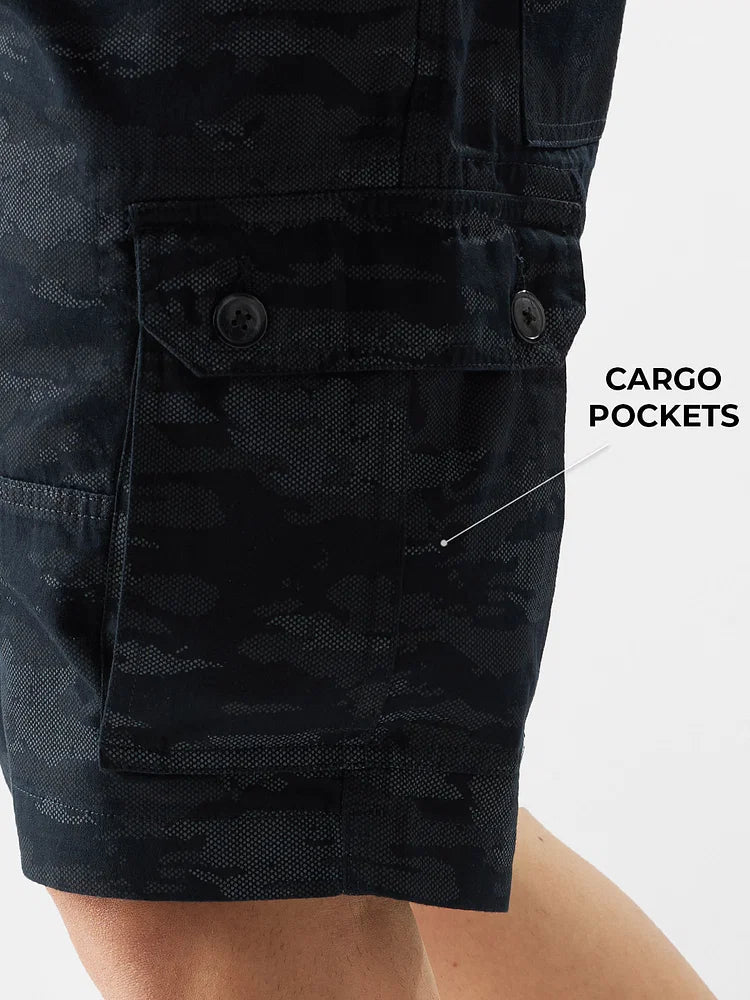 TSS Originals: Navy Camo Men Cargo Shorts