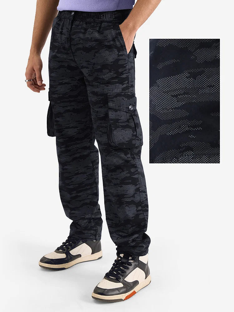 Solids: Navy Men Cargo Pants
