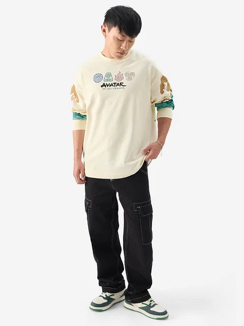 Avatar: Aang And Appa Oversized Full Sleeve Summer Pullover