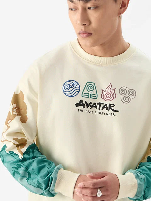 Avatar: Aang And Appa Oversized Full Sleeve Summer Pullover