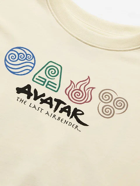 Avatar: Aang And Appa Oversized Full Sleeve Summer Pullover