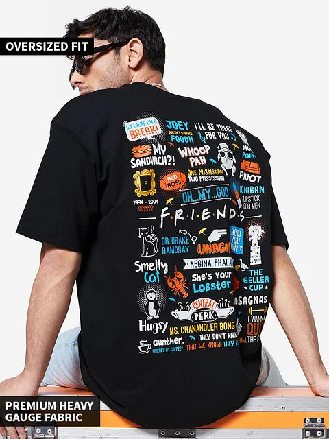 F.R.I.E.N.D.S: Doodle Oversized T-Shirts