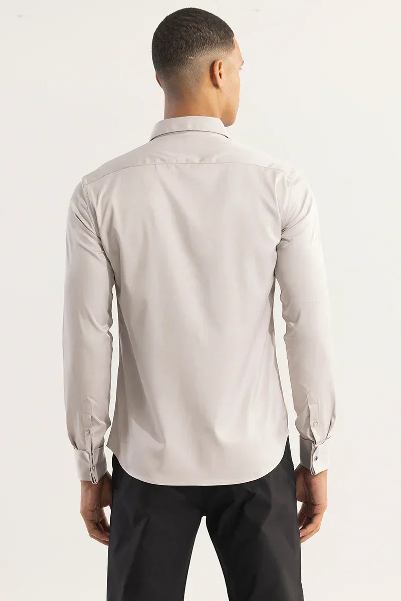 DOUBLE CUFF CREAM SHIRT