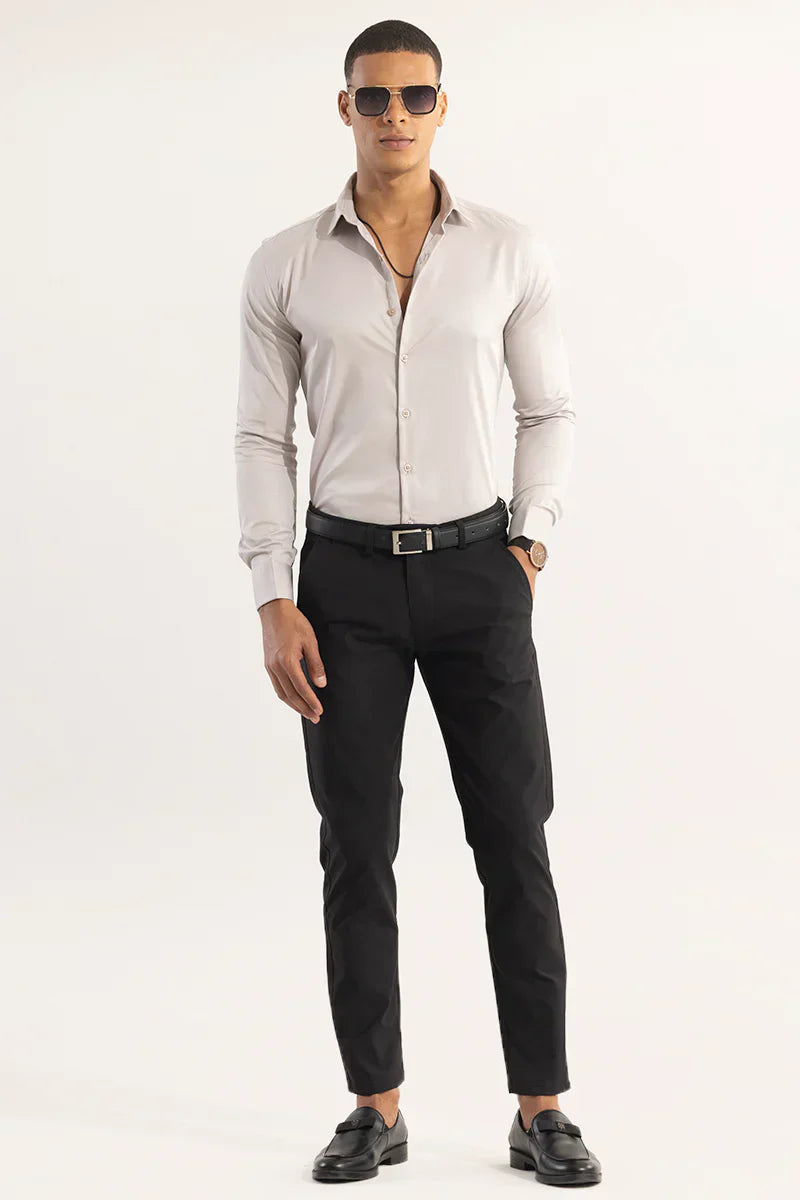 DOUBLE CUFF CREAM SHIRT
