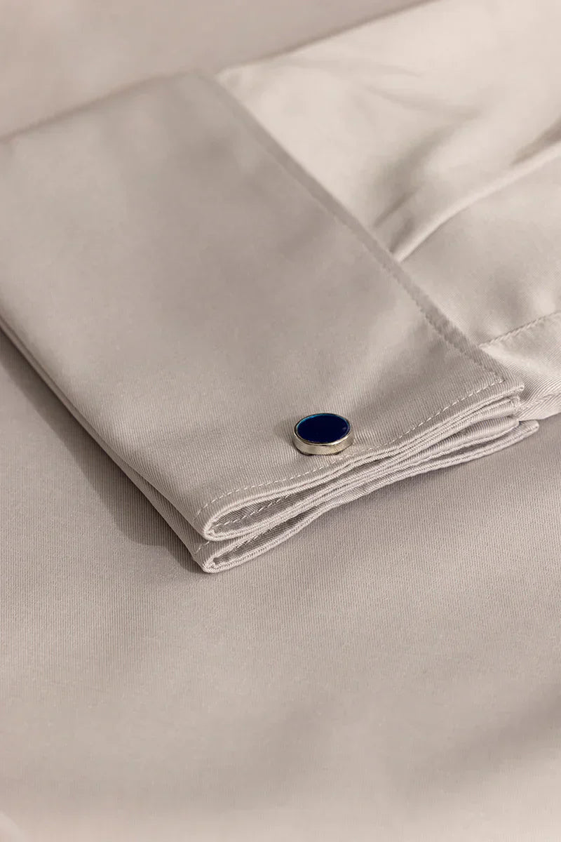 DOUBLE CUFF CREAM SHIRT