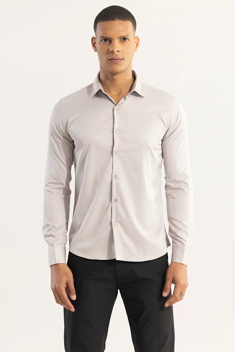 DOUBLE CUFF CREAM SHIRT