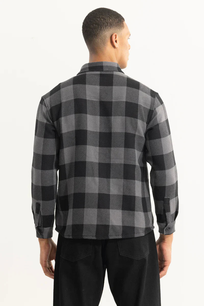 COLOSSAL CHECKS GREY SHIRT