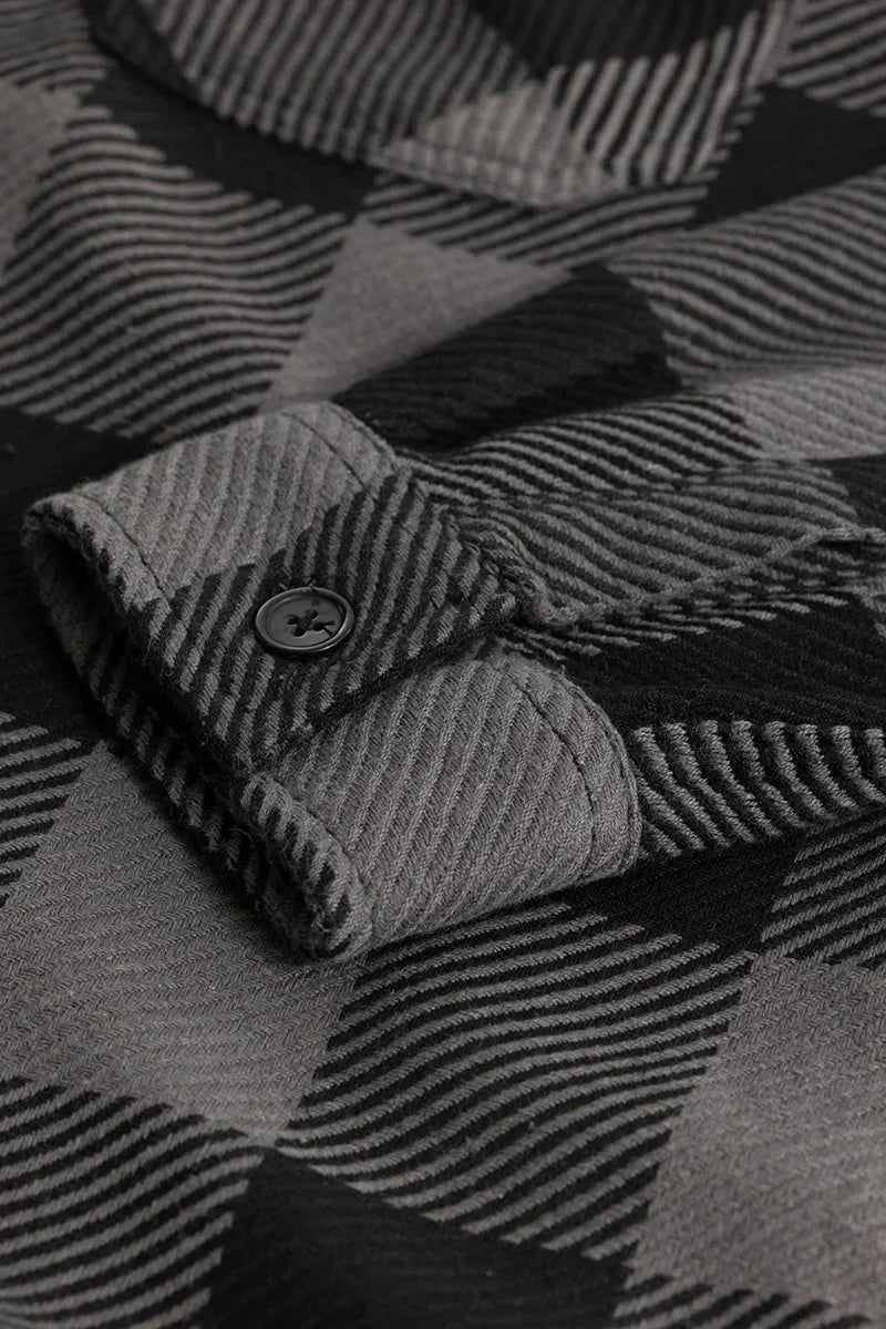 COLOSSAL CHECKS GREY SHIRT