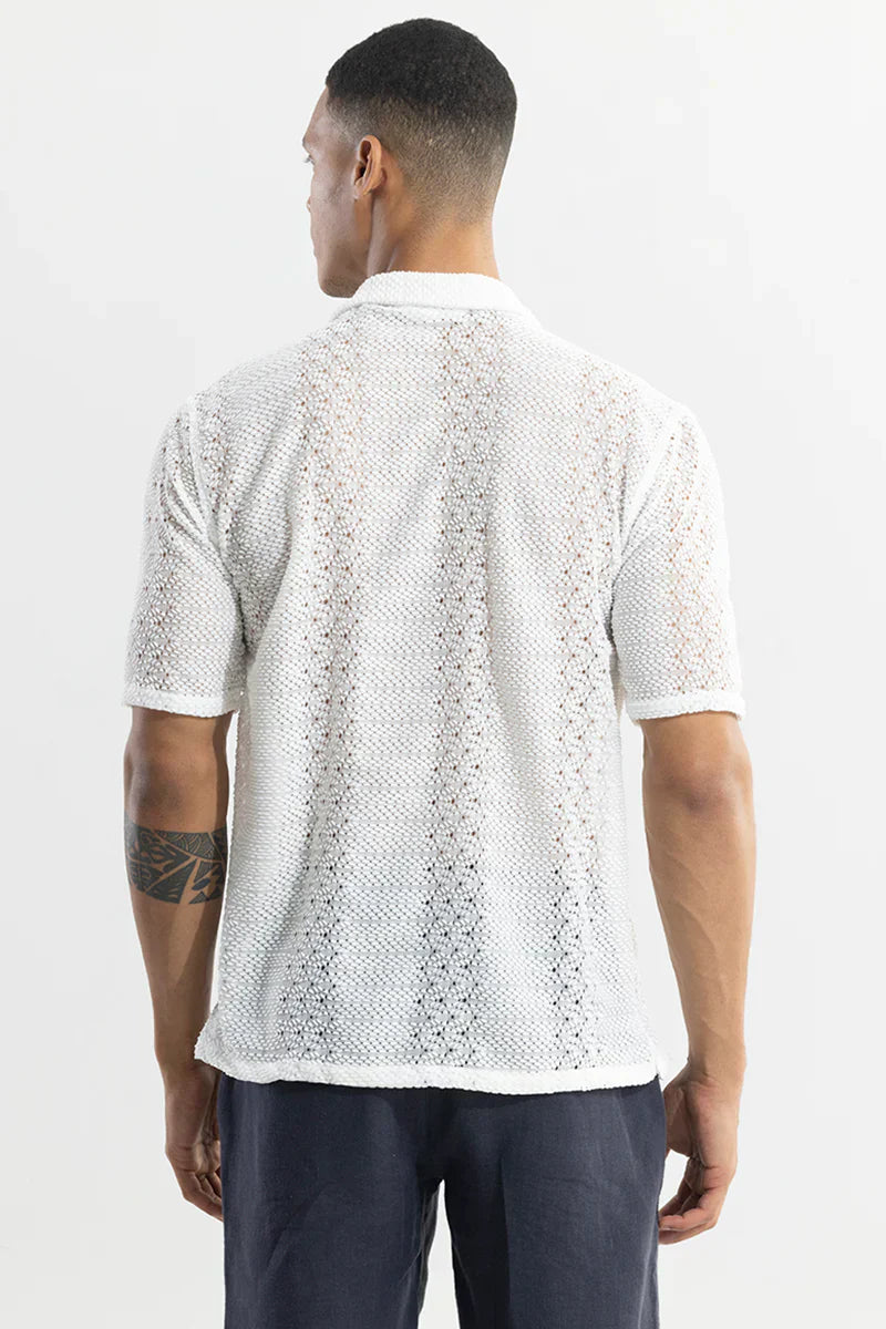 SONSIE WHITE CROCHET SHIRT