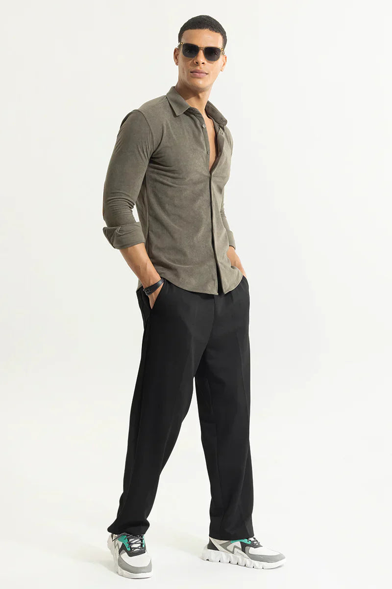 SUEDE PULSE SHADOW GREY SHIRT