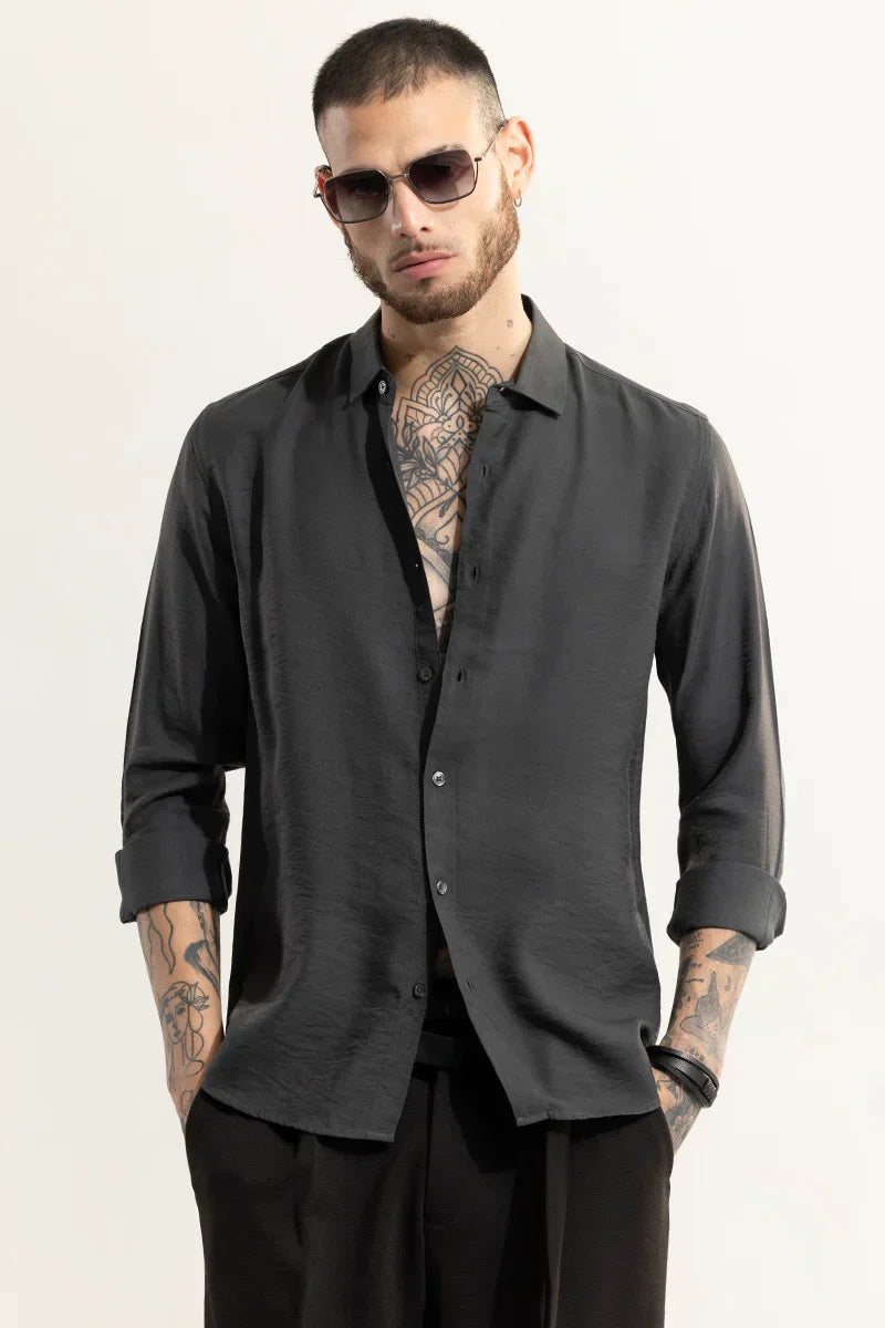 SQUASH SERENE COAL BLACK SHIRT