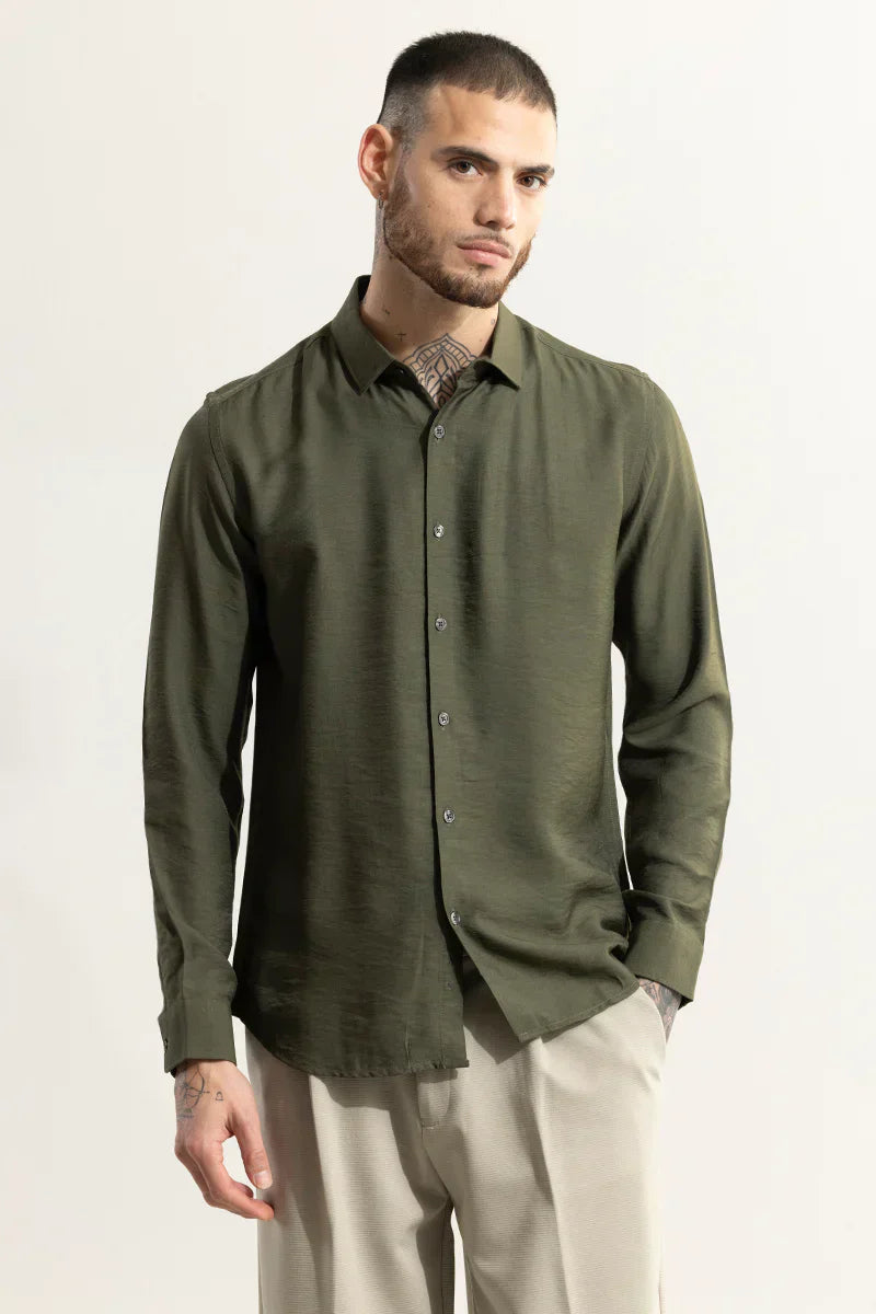 SQUASH SERENE OLIVE SHIRT