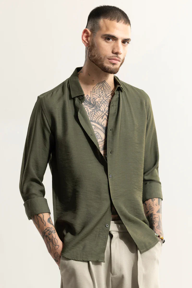 SQUASH SERENE OLIVE SHIRT