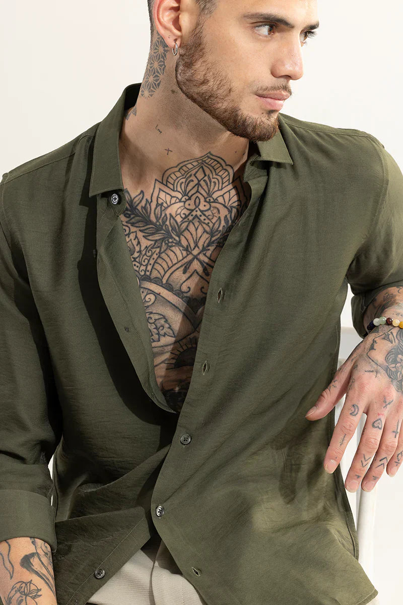 SQUASH SERENE OLIVE SHIRT