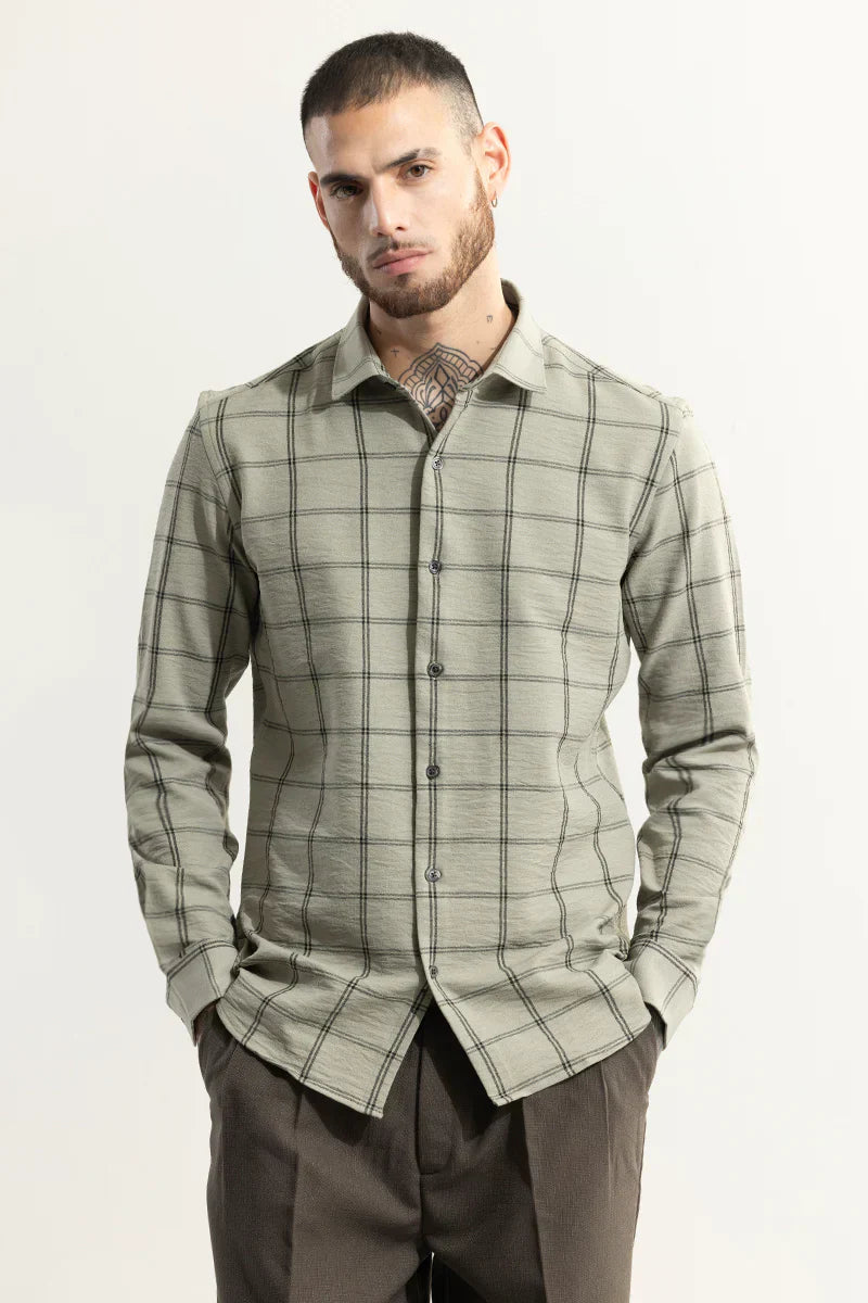 BLOCKADE CHECKS GREY SHIRT