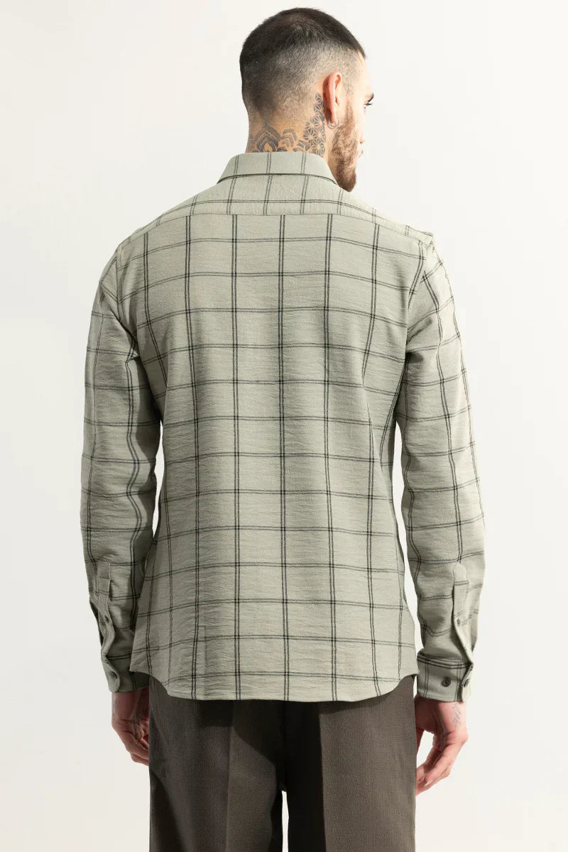 BLOCKADE CHECKS GREY SHIRT