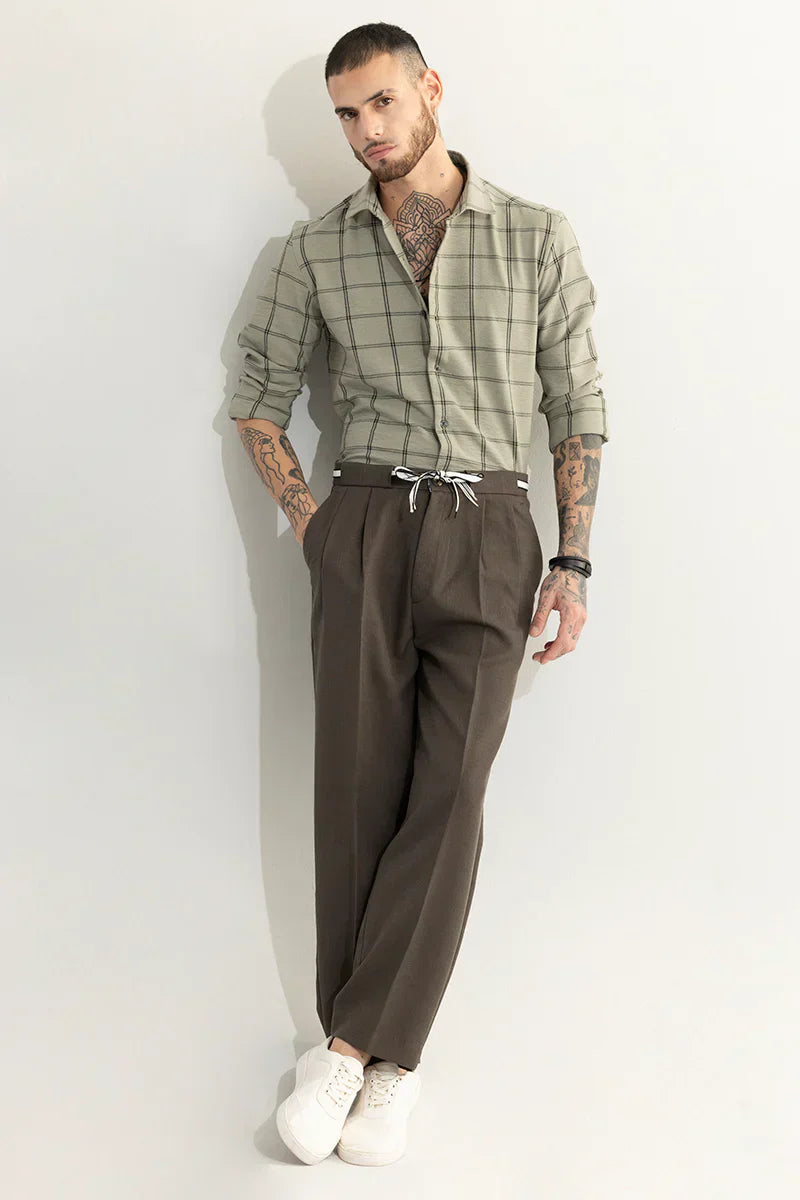 BLOCKADE CHECKS GREY SHIRT