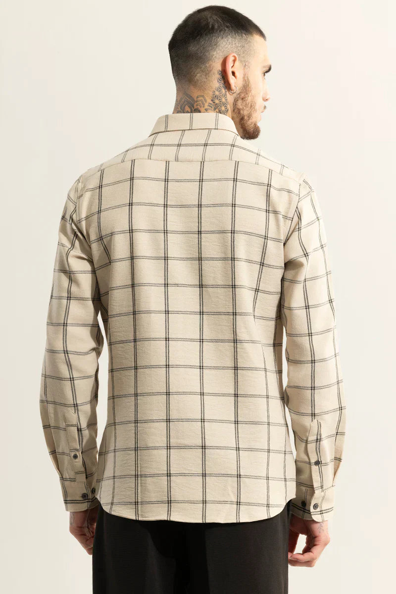 BLOCKADE CHECKS BEIGE SHIRT