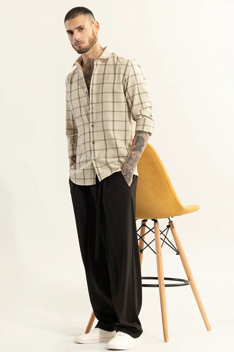 BLOCKADE CHECKS BEIGE SHIRT