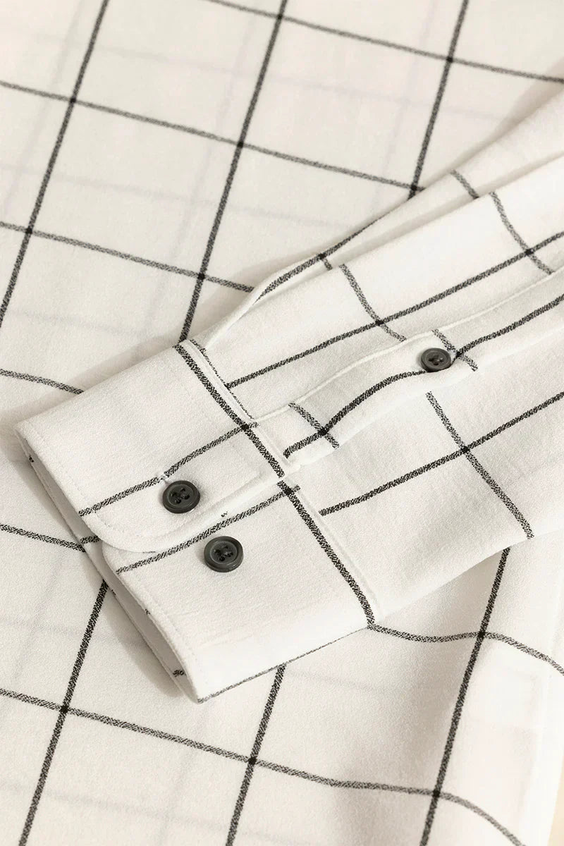 GRID BLOCK WHITE CHECKS SHIRT