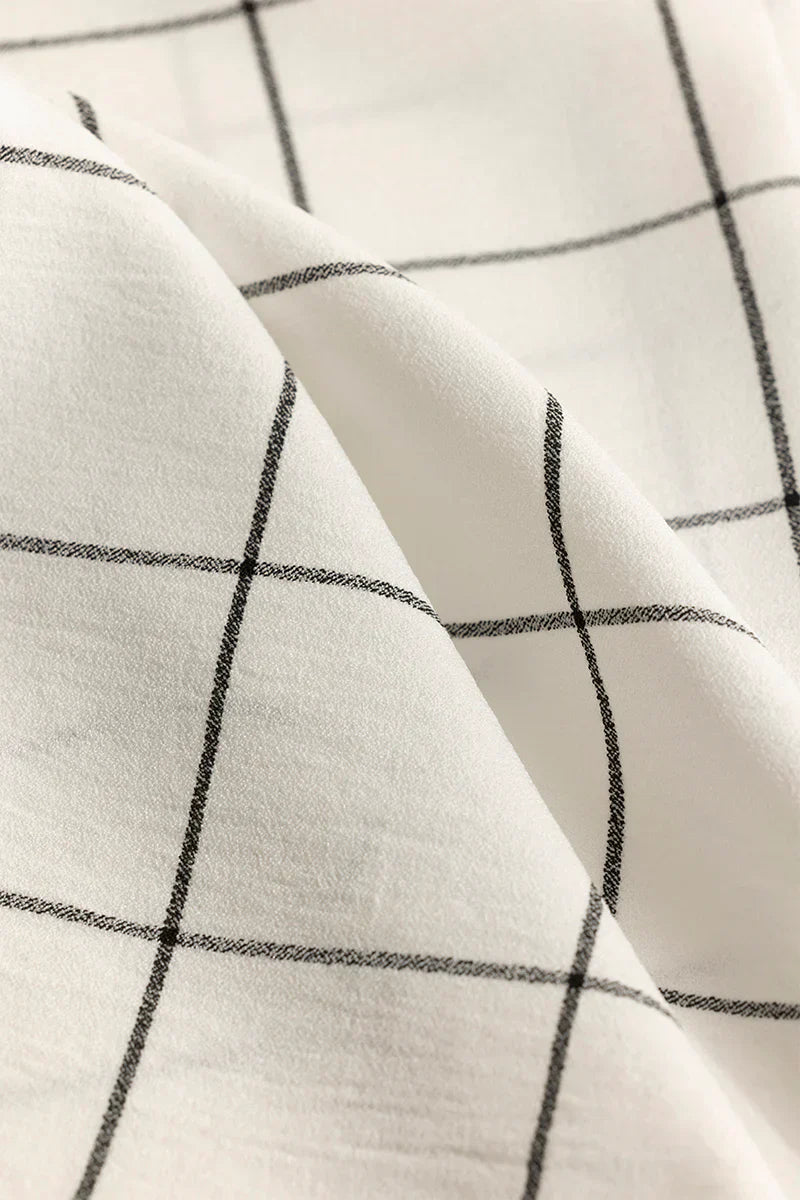 GRID BLOCK WHITE CHECKS SHIRT