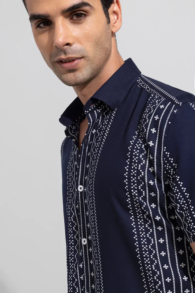 KOLAM NAVY SHIRT