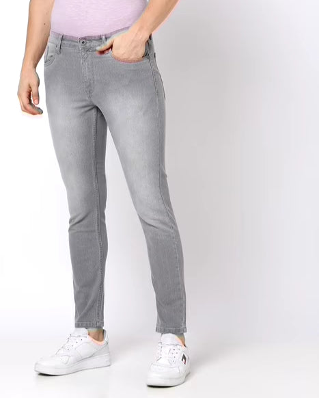 Lightly Washed Skinny Fit Jeans