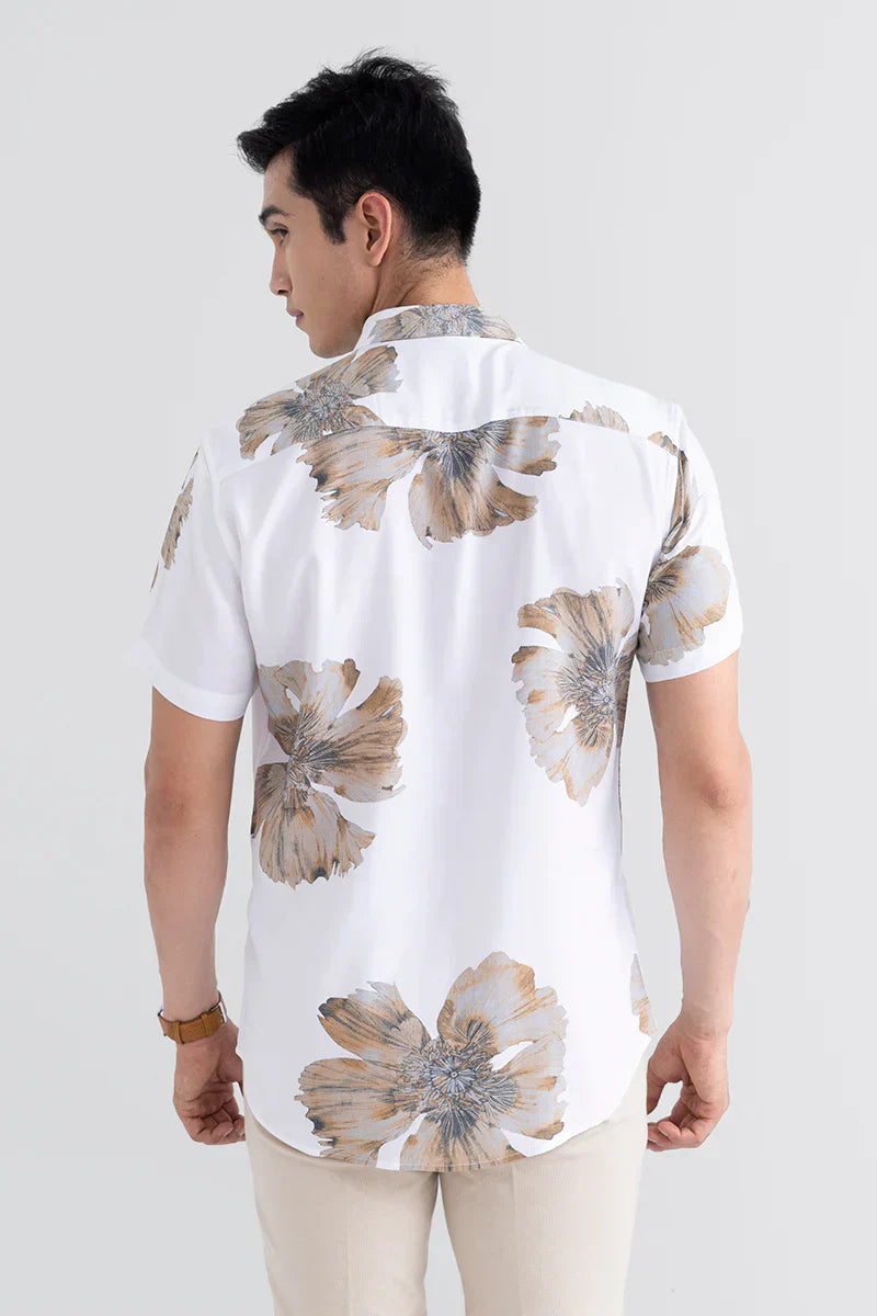 EXO LEAF WHITE SHIRT