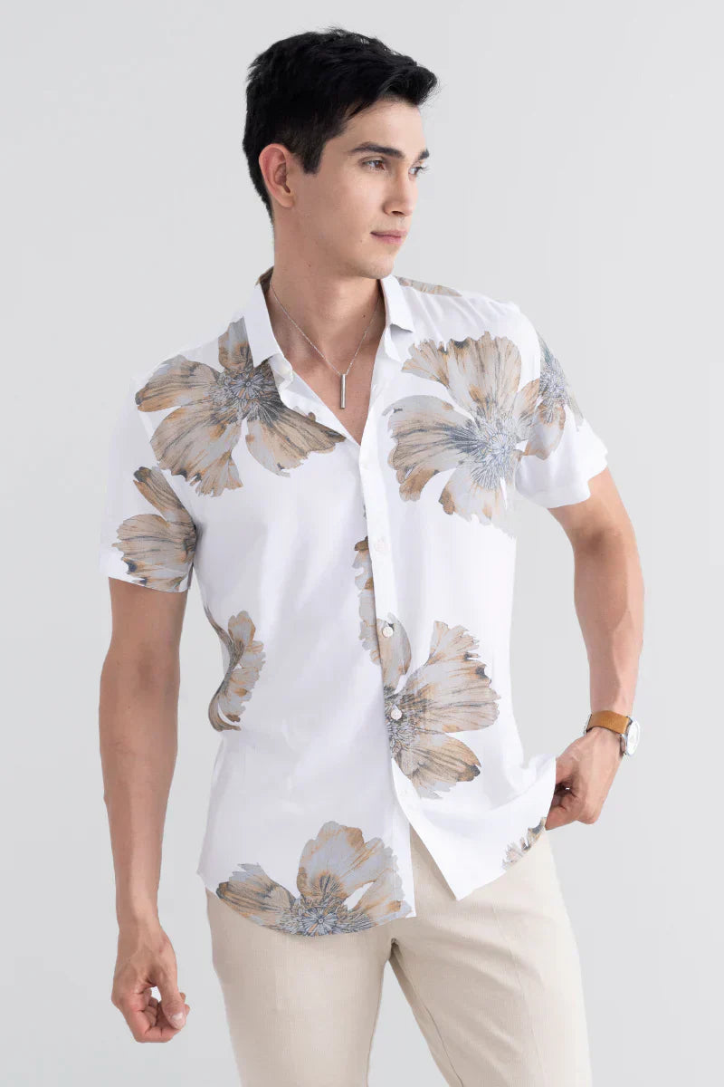 EXO LEAF WHITE SHIRT