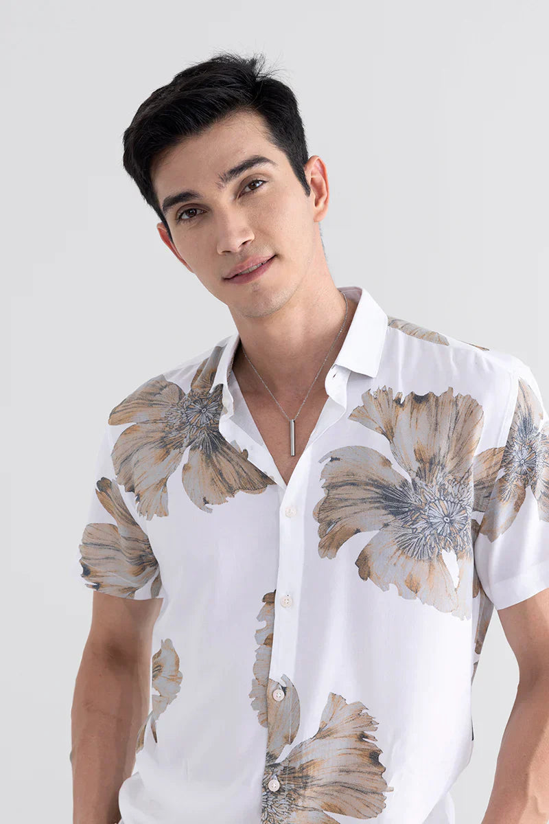 EXO LEAF WHITE SHIRT
