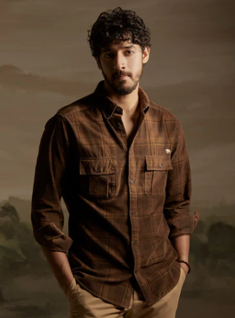 Brown Men's Full Sleeve Shirt