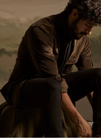 Olive Men's Full Sleeve Shirt