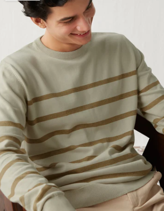 Bronze Stripe Pullover