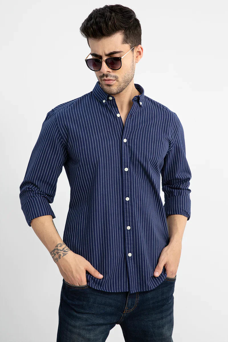 LINING NAVY SHIRT