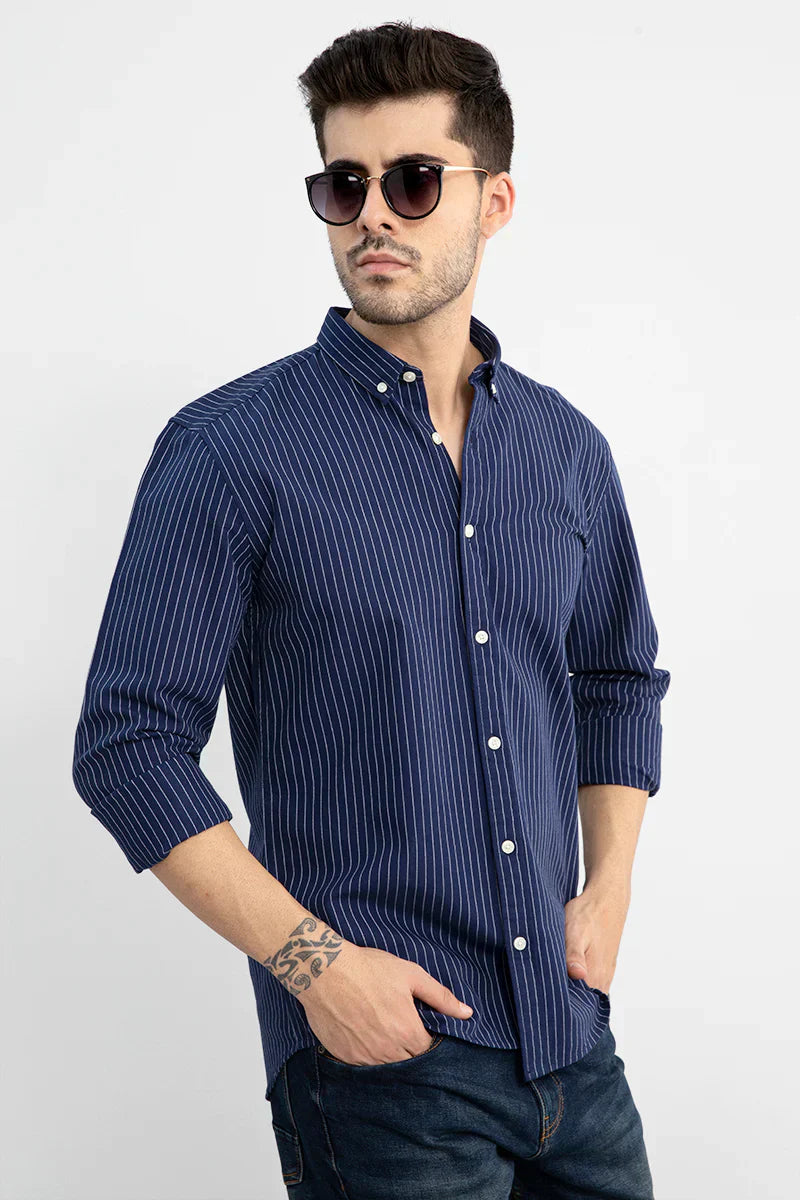 LINING NAVY SHIRT
