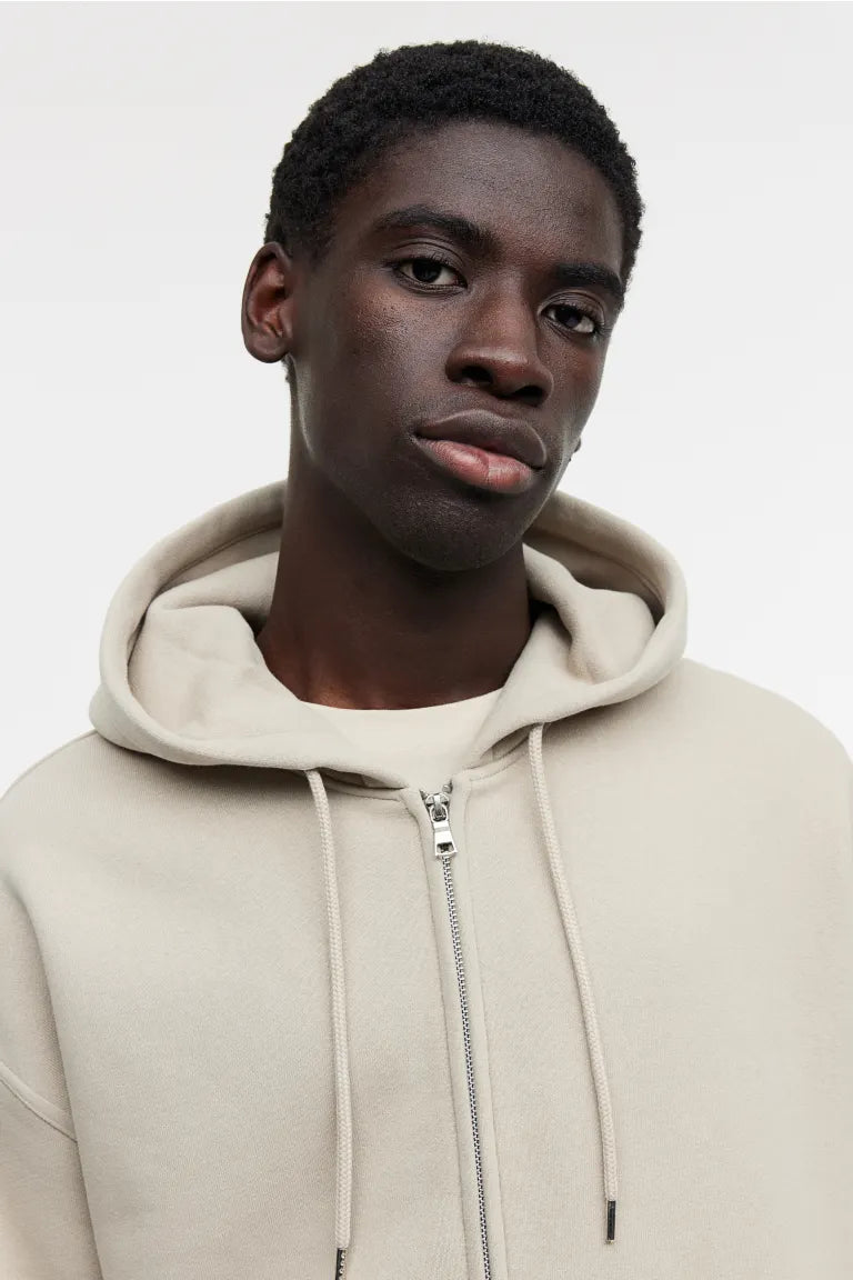 Oversized Fit Zip-through hoodie