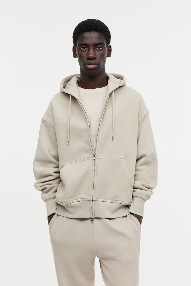 Oversized Fit Zip-through hoodie